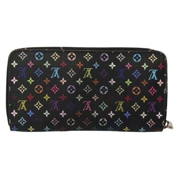 LOUIS VUITTON Monogram Multicolor Zippy Wallet Long Black M60243 LV Auth BA4571 - Picture 2 of 16